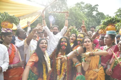 Kishan Reddy joins Bonalu celebrations at Telangana Bhavan, Delhi