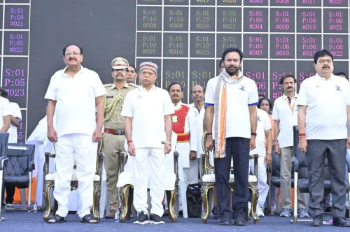 Kishan Reddy joins Yoga Mahotsav countdown in Hyderabad