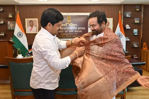 Kishan Reddy meets AP Mines Minister Kollu Ravindra in Delhi