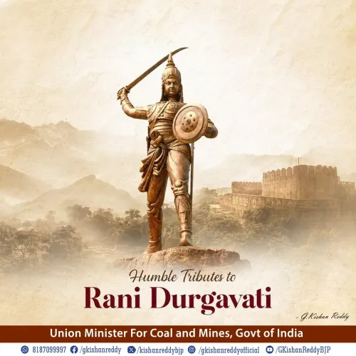 Kishan Reddy pays tribute to Maharani Durgavati on martyrdom day