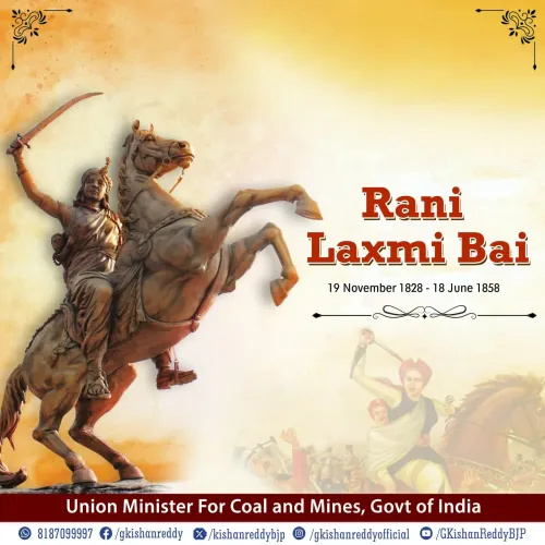 Kishan Reddy Pays Tribute to Rani Laxmi Bai on Martyrdom Day
