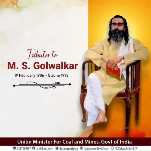 Kishan Reddy pays tribute to RSS chief M. S. Golwalkar on Punya Tithi