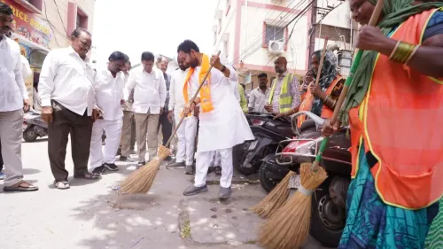 Kishan Reddy Reviews SIR Progress in Golnaka, Joins Sanitation Drive