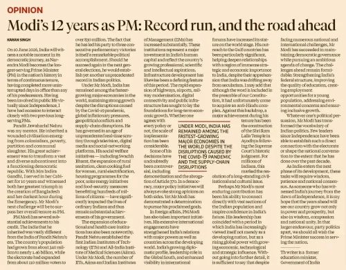 Kishan Reddy shares Karan Singh's tribute to PM Modi's 12-year tenure