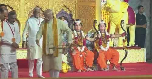 Kishan Reddy shares PM Modi at Vijayadashami event in Delhi