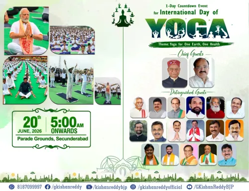 Kishan Reddy to Host 24-Hour Yoga Countdown in Secunderabad