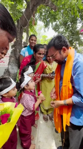 Kishan Reddy visits Anganwadis in Secunderabad for Aangan Milan Sewa
