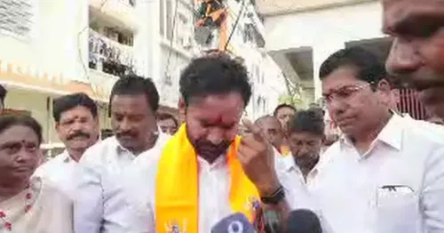 Kishan Reddy Visits Bagh Amberpet Basti, Hyderabad Live