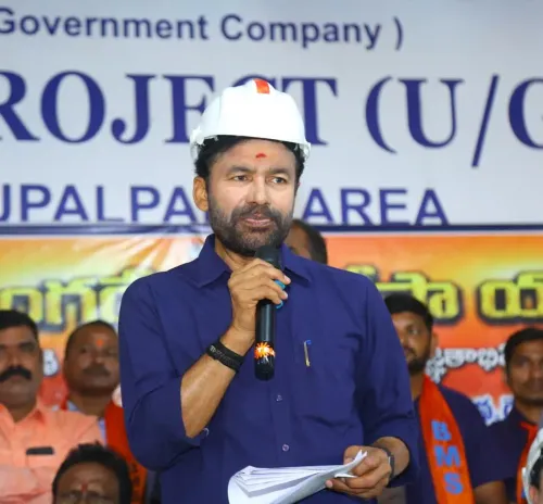 Kishan Reddy Visits KTK-8 Mine, Slams BRS-Congress Over Singareni Workers