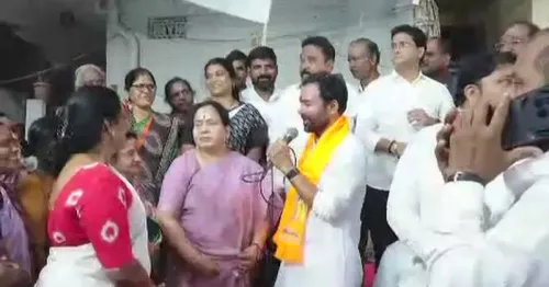 Kishan Reddy Visits Nallakunta Basti in Hyderabad