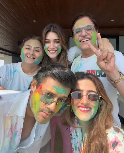 Kriti Sanon Shares Joyful Moments from Her First Holi with Stebin Ben