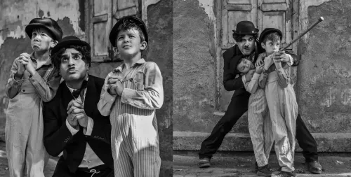 Krushna Abhishek Emulates Charlie Chaplin in Birthday Photoshoot with Twins