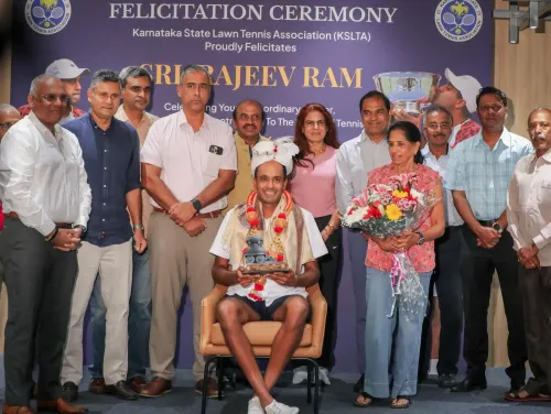 KSLTA felicitates Rajeev Ram in Bengaluru after 22-year tennis career