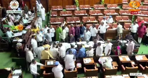 Ongoing Stalemate in K'taka Assembly Over Congress Workers' Roles; BJP Disrupts Sessions