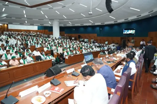 Karnataka CM Shivakumar in Belagavi for sugarcane talks; urges farmers to allow crushing
