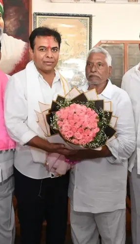 K.T. Rama Rao Welcomes Former Congress Leader Jeevan Reddy to BRS