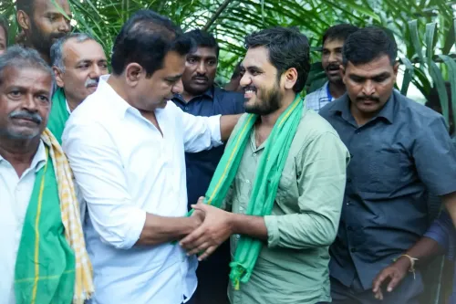 KTR Meets HCL Tech Lead Farming Oil Palm in Bhupalapally