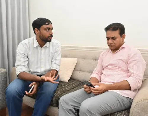 KTR Meets Zodhya Founder, Backs Hyderabad Deep-Tech Energy Startup