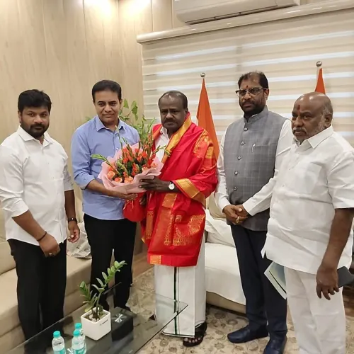 KTR Urges Kumaraswamy to Revive Adilabad CCI Plant