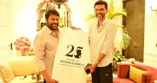 Did Kubera director Sekhar Kammula celebrate 25 years in cinema with Chiranjeevi?