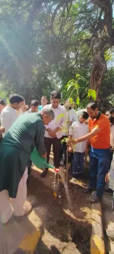 Kuljeet Singh Chahal Drives Tree Plantation Campaign in Laxmibai Nagar