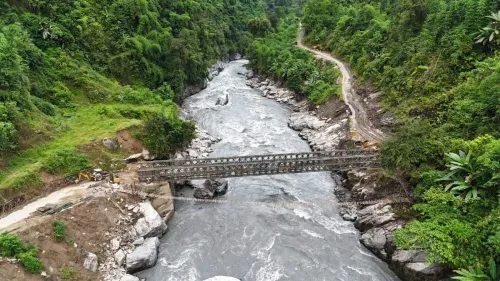 बीआरओ ने अरुणाचल के हुरी गांव में 200 फीट लंबा बेली ब्रिज बनाकर बाढ़ के बाद बहाल किया संपर्क