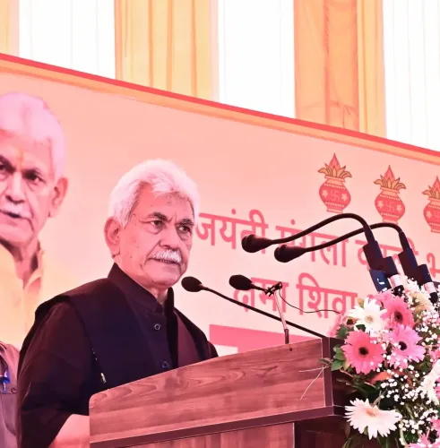 L-G Manoj Sinha lays foundation stone of ₹4.5 crore Mata Lalleshwari Heritage Centre in Jammu