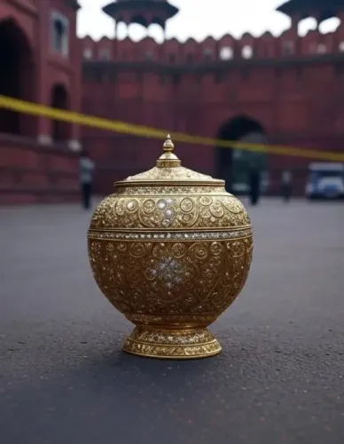 क्या लाल किला परिसर से कीमती कलश चोरी हो गया?