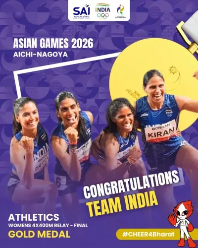 Lalan Singh hails India's gold in Asian Games 4x400m relay