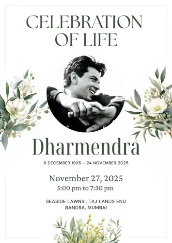Will the Late Dharmendra's Prayer Meet, 'Celebration of Life', Be Held on Nov 27?