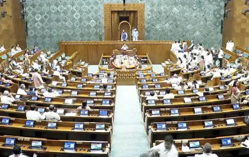 Lok Sabha Suspended Till 2 PM Amidst Opposition Chaos; Rijiju Critiques Conduct