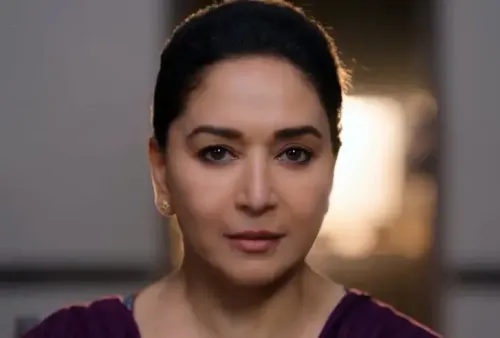Is Madhuri Dixit's 'killer smile' transforming into a 'killer’s smile' in the teaser for Mrs Deshpande?