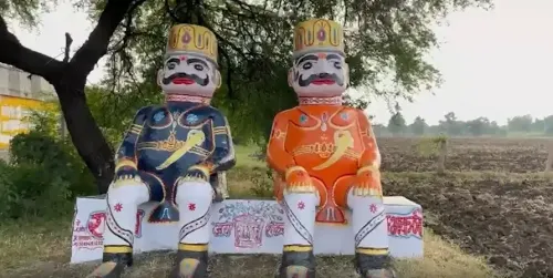 भाटखेड़ी गांव में दशहरे पर रावण-कुंभकर्ण की पूजा, मन्नत पूरी होने पर भंडारा — राजगढ़ की अनोखी परंपरा