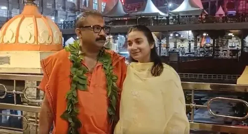 महाकाल भस्म आरती में बिहार मंत्री अशोक चौधरी और सांसद शांभवी चौधरी, सावन में उमड़ी भक्तों की भीड़