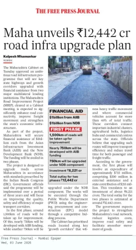 Maharashtra CMO Flags Rs 12,442 Crore Road Infra Upgrade Plan