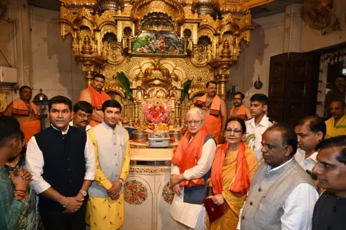 जिष्णु देव वर्मा ने महाराष्ट्र के राज्यपाल के रूप में सिद्धिविनायक मंदिर में की पूजा