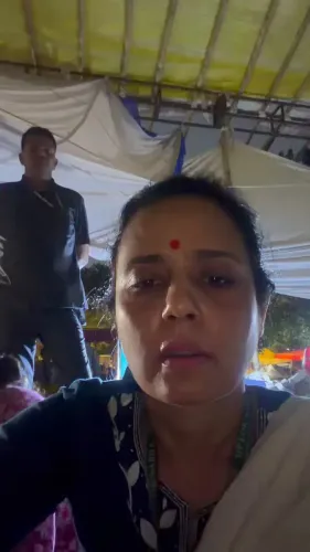 Mahua Moitra at Jantar Mantar, Targets Modi and Shah