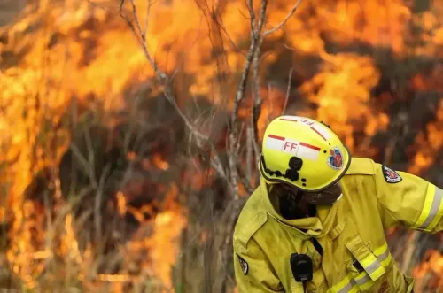 What are the impacts of major bushfires on road closures and evacuations in Australia?