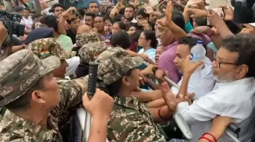 Mamata Held at Barricade During Baruipur Rape Protest March