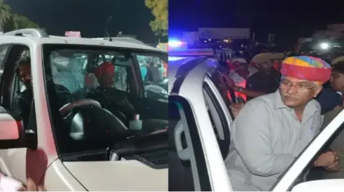 Man arrested for vandalizing vehicle in Shekhawat's convoy during Rav ji ki Gair