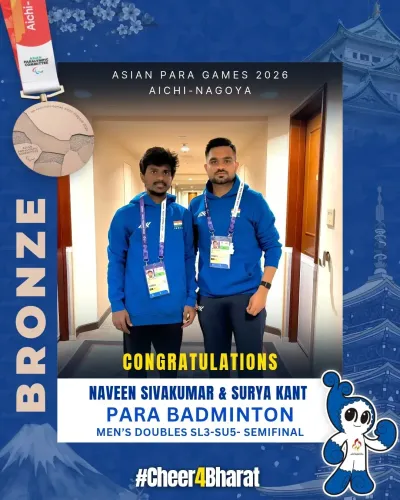 Mandaviya Hails Debutants Naveen & Surya's Para Games Bronze