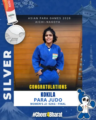 Mandaviya hails Kokila's silver in Women's Para-Judo J2 -52kg