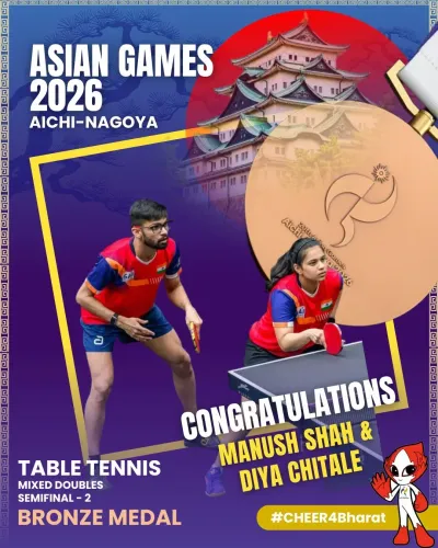 Mandaviya hails Manush Shah & Diya Chitale's Asian Games bronze