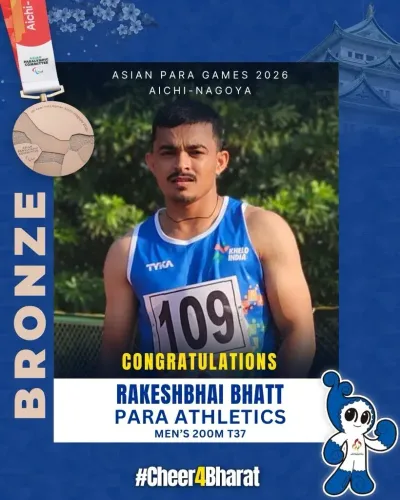 Mandaviya Hails Rakeshbhai Bhatt's Bronze at Asian Para Games 2026