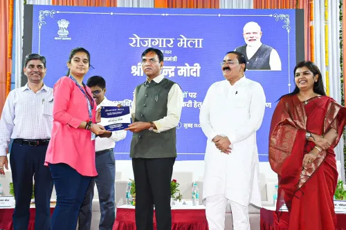 Mandaviya Holds Rozgar Mela in Rajkot, Links Jobs to Viksit Bharat