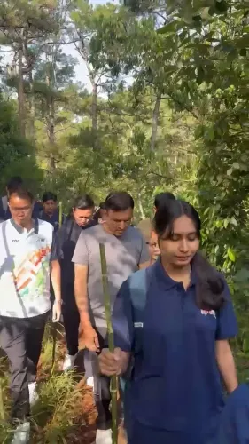 Mandaviya joins MY Bharat youth trek in Shillong