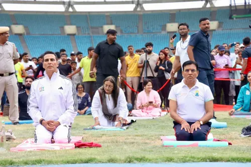 Mandaviya marks International Yoga Day with call for stability and strength
