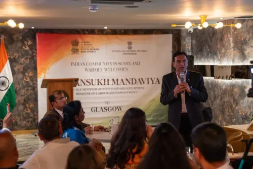 Mandaviya Meets Indian Diaspora in Glasgow, Scotland