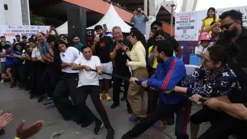 Mandaviya Rallies Youth With 'Zor Laga Ke Haisha' Battle Cry