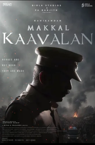 Manikandan's action drama 'Makkal Kaavalan' title revealed with first look